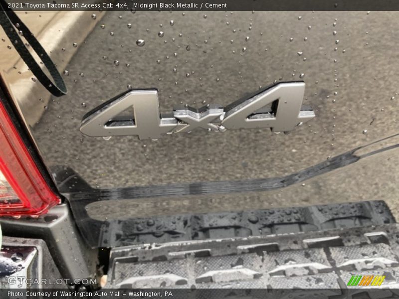 Midnight Black Metallic / Cement 2021 Toyota Tacoma SR Access Cab 4x4
