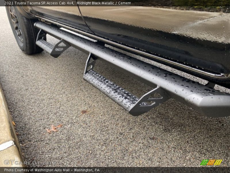 Midnight Black Metallic / Cement 2021 Toyota Tacoma SR Access Cab 4x4