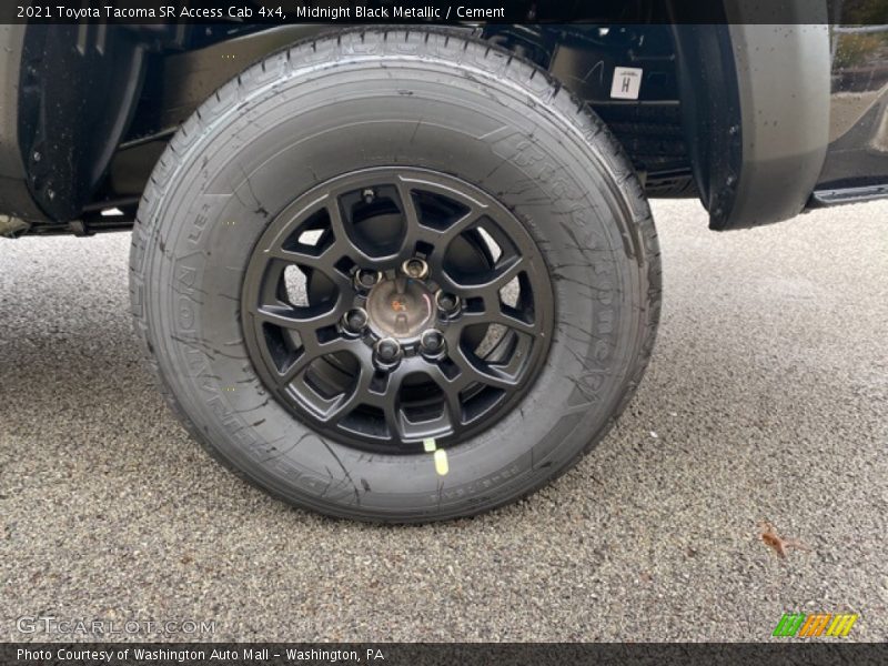 Midnight Black Metallic / Cement 2021 Toyota Tacoma SR Access Cab 4x4