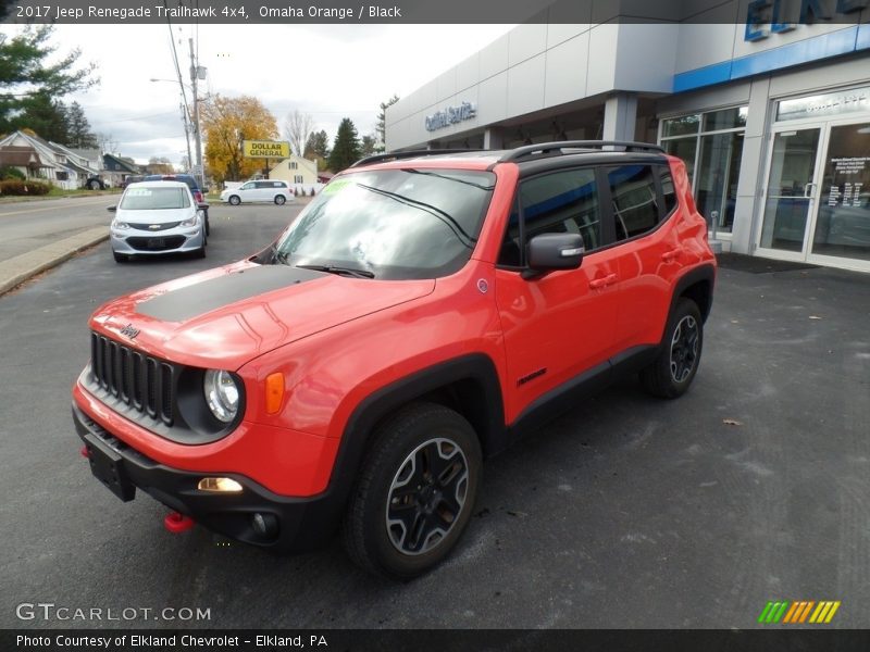 Omaha Orange / Black 2017 Jeep Renegade Trailhawk 4x4