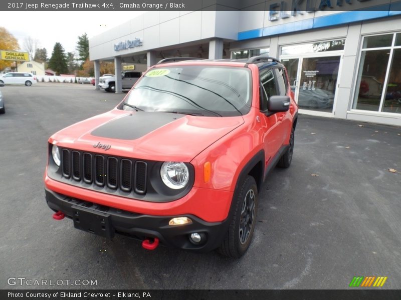 Omaha Orange / Black 2017 Jeep Renegade Trailhawk 4x4