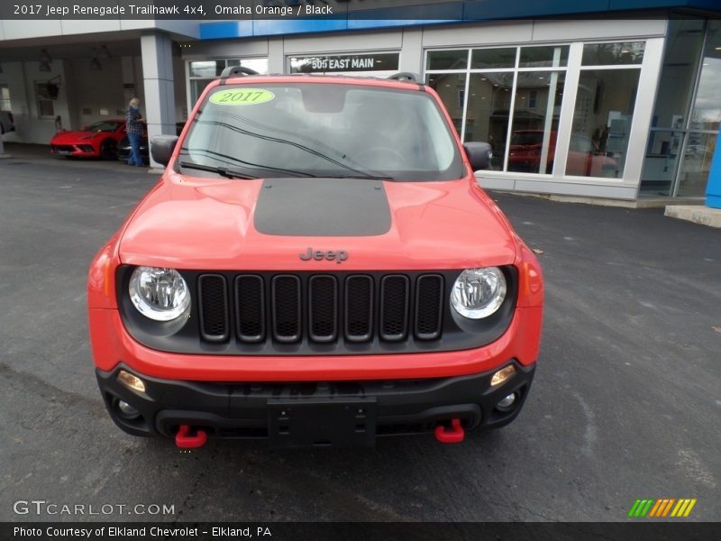 Omaha Orange / Black 2017 Jeep Renegade Trailhawk 4x4