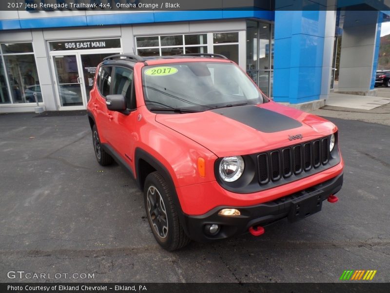 Omaha Orange / Black 2017 Jeep Renegade Trailhawk 4x4