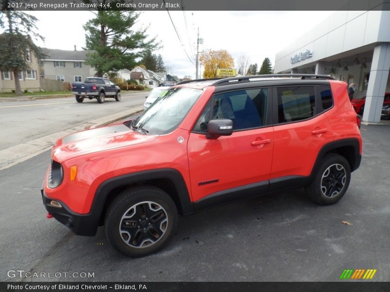 Omaha Orange / Black 2017 Jeep Renegade Trailhawk 4x4