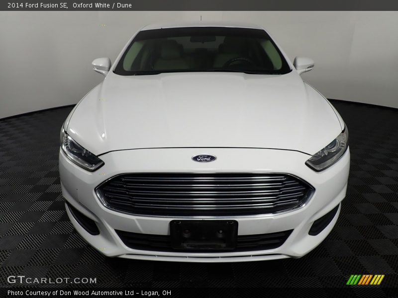 Oxford White / Dune 2014 Ford Fusion SE