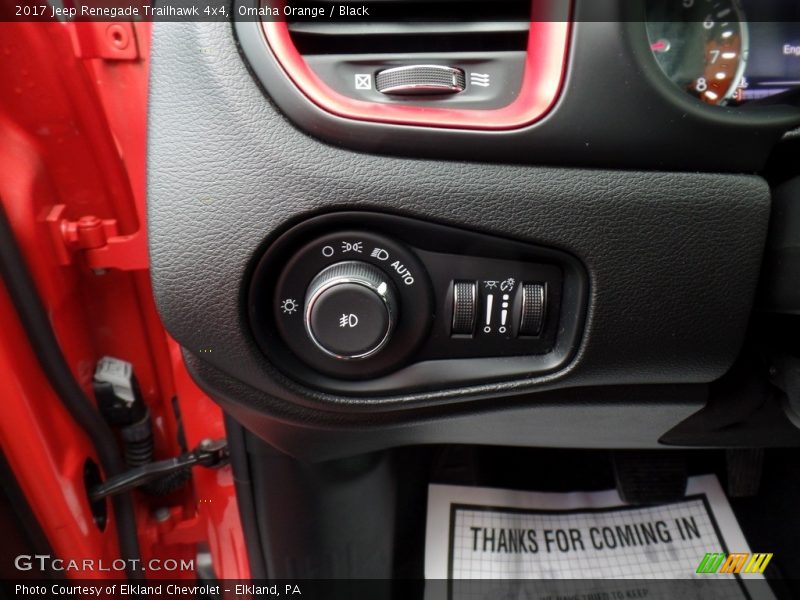 Omaha Orange / Black 2017 Jeep Renegade Trailhawk 4x4
