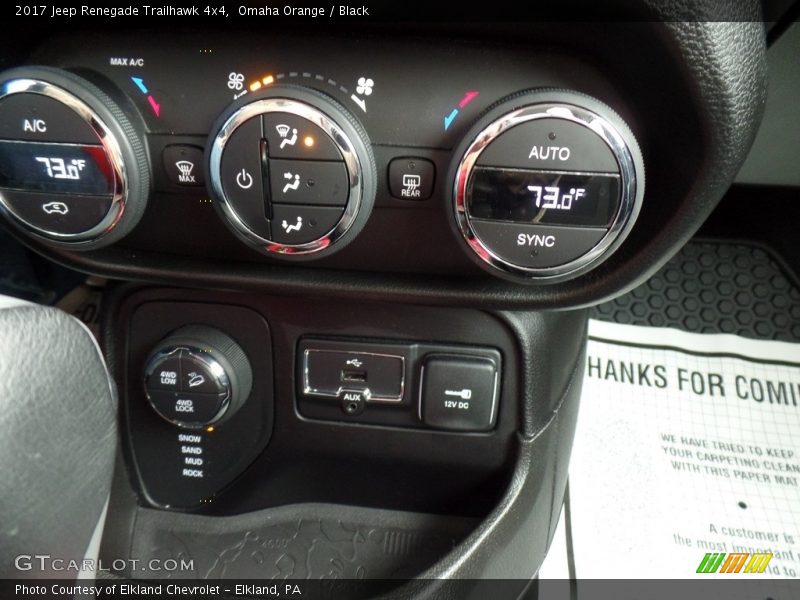 Omaha Orange / Black 2017 Jeep Renegade Trailhawk 4x4