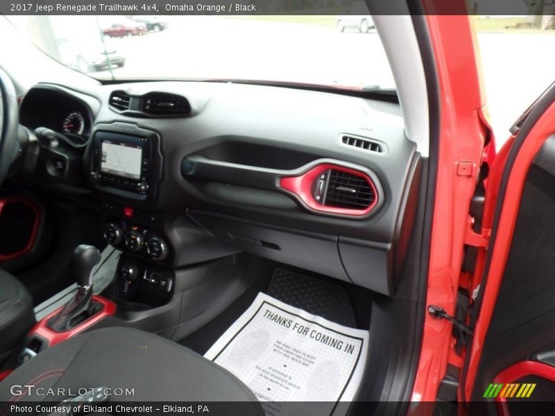 Omaha Orange / Black 2017 Jeep Renegade Trailhawk 4x4