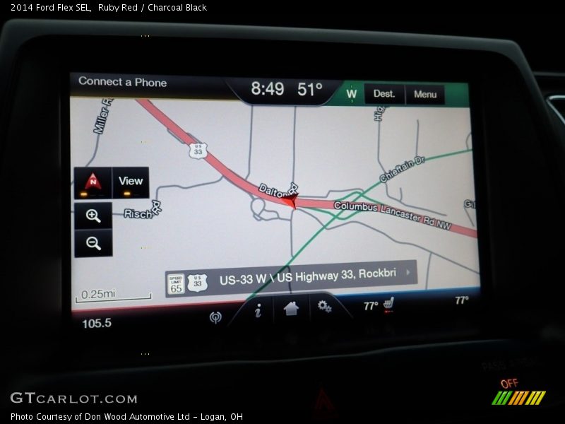 Ruby Red / Charcoal Black 2014 Ford Flex SEL