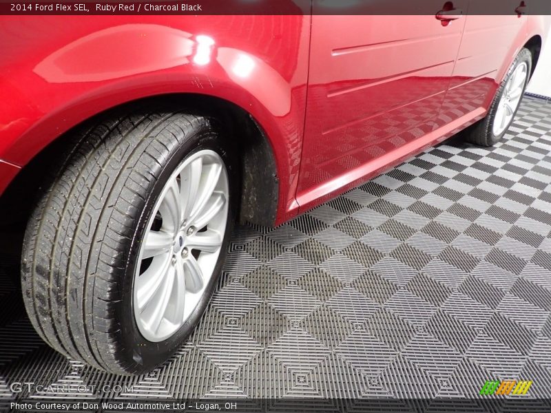 Ruby Red / Charcoal Black 2014 Ford Flex SEL