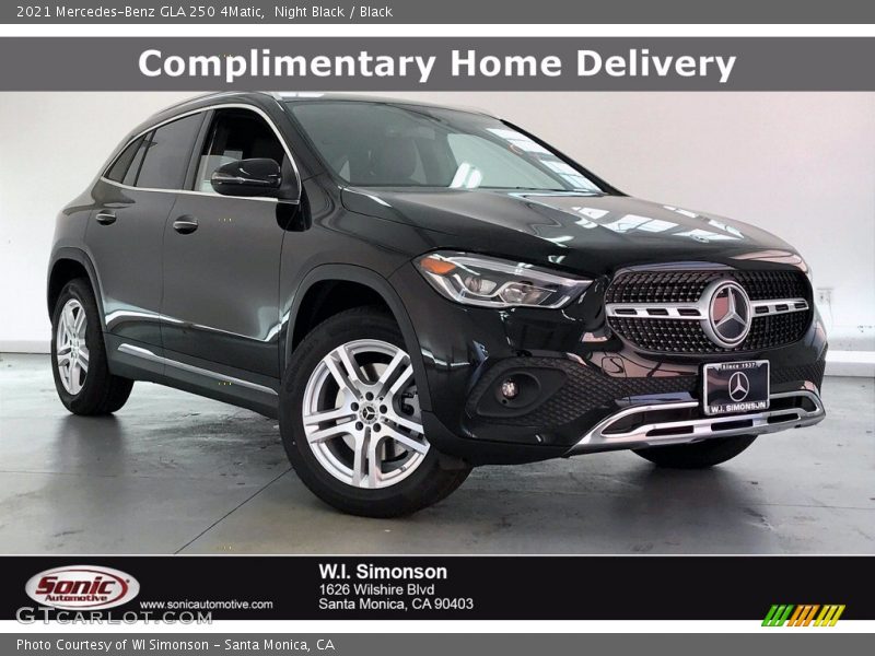 Night Black / Black 2021 Mercedes-Benz GLA 250 4Matic
