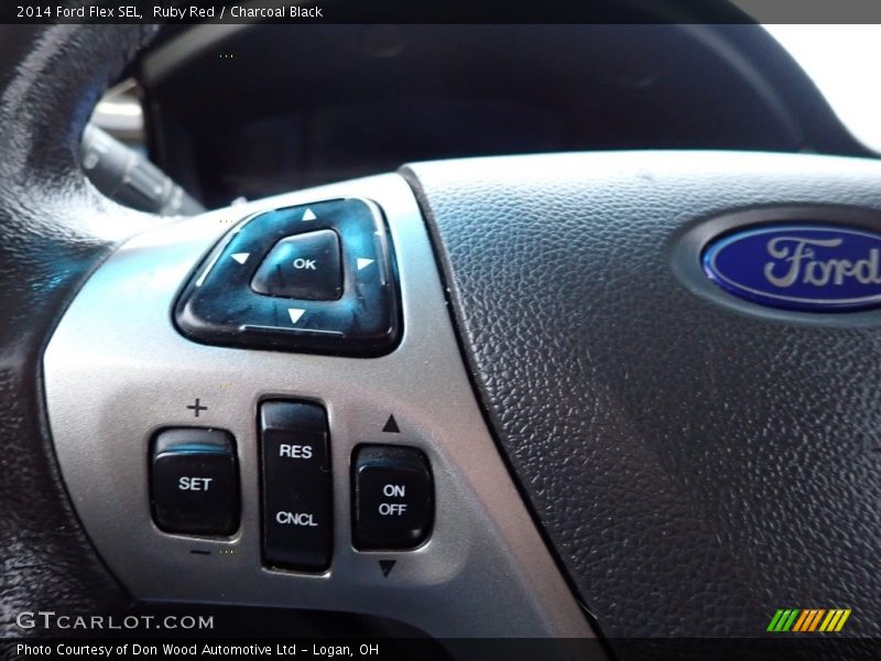 Ruby Red / Charcoal Black 2014 Ford Flex SEL