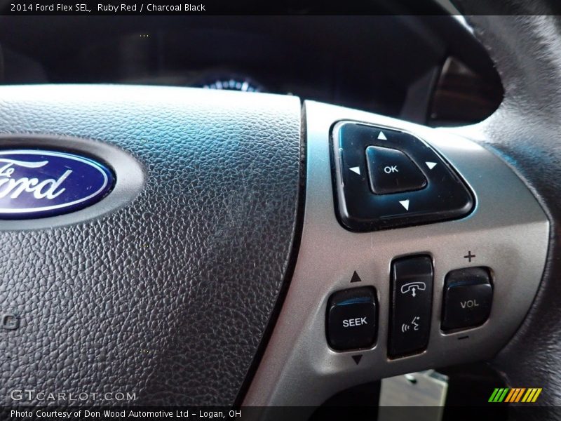 Ruby Red / Charcoal Black 2014 Ford Flex SEL