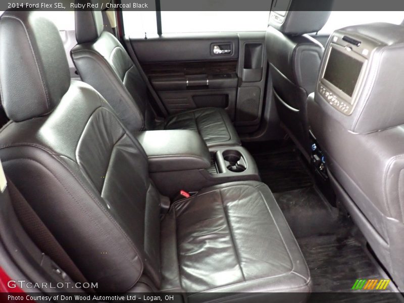 Ruby Red / Charcoal Black 2014 Ford Flex SEL