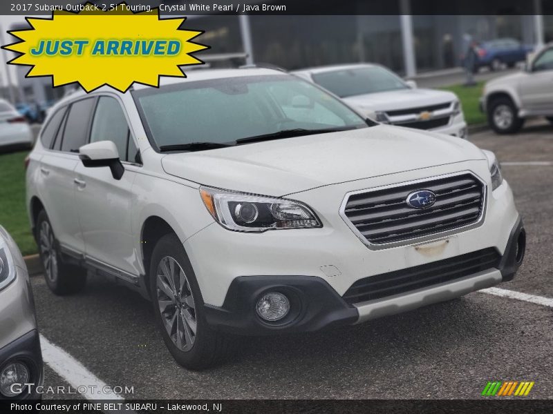 Crystal White Pearl / Java Brown 2017 Subaru Outback 2.5i Touring