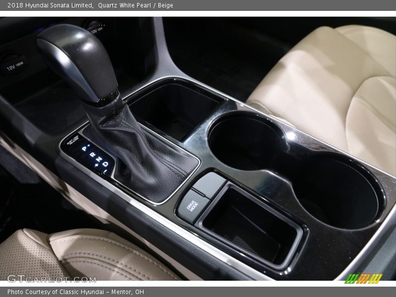 Quartz White Pearl / Beige 2018 Hyundai Sonata Limited