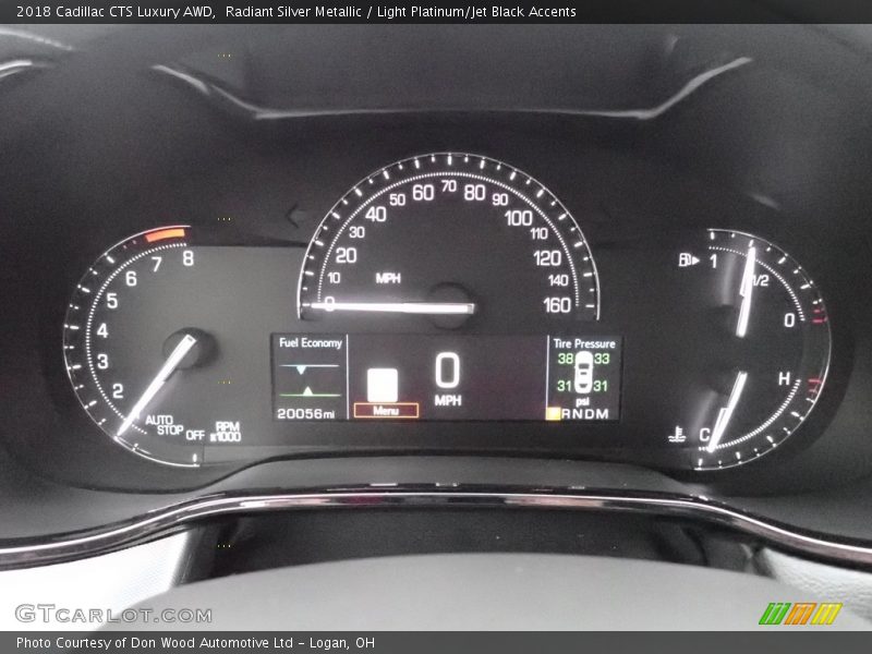 Radiant Silver Metallic / Light Platinum/Jet Black Accents 2018 Cadillac CTS Luxury AWD