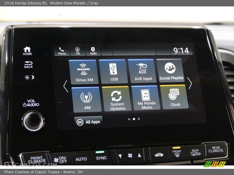 Modern Steel Metallic / Gray 2018 Honda Odyssey EX
