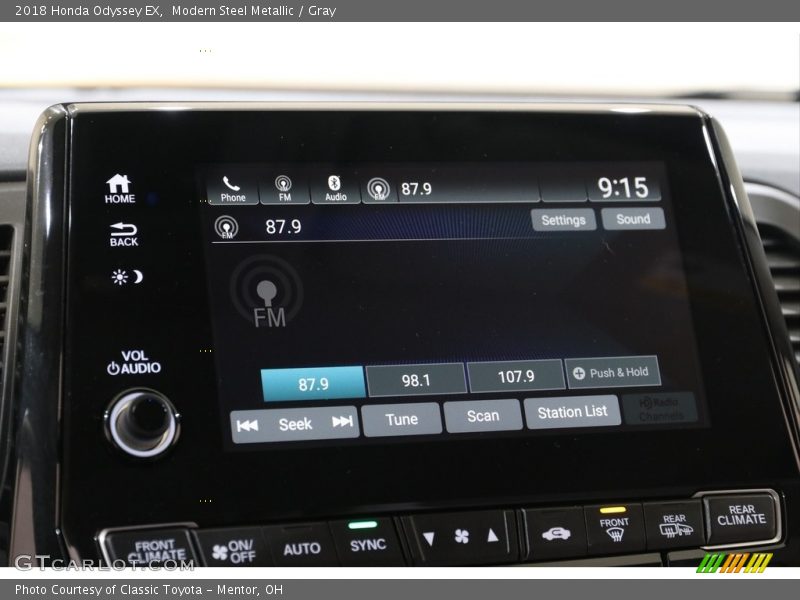 Modern Steel Metallic / Gray 2018 Honda Odyssey EX