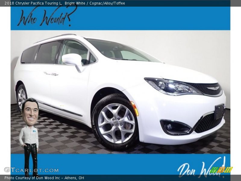 Bright White / Cognac/Alloy/Toffee 2018 Chrysler Pacifica Touring L