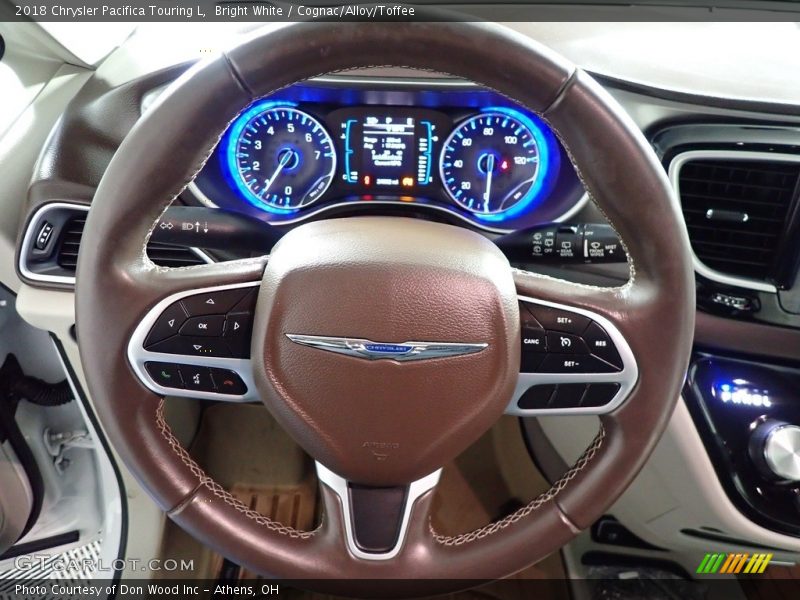 Bright White / Cognac/Alloy/Toffee 2018 Chrysler Pacifica Touring L