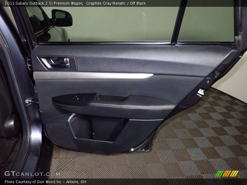 Graphite Gray Metallic / Off Black 2011 Subaru Outback 2.5i Premium Wagon