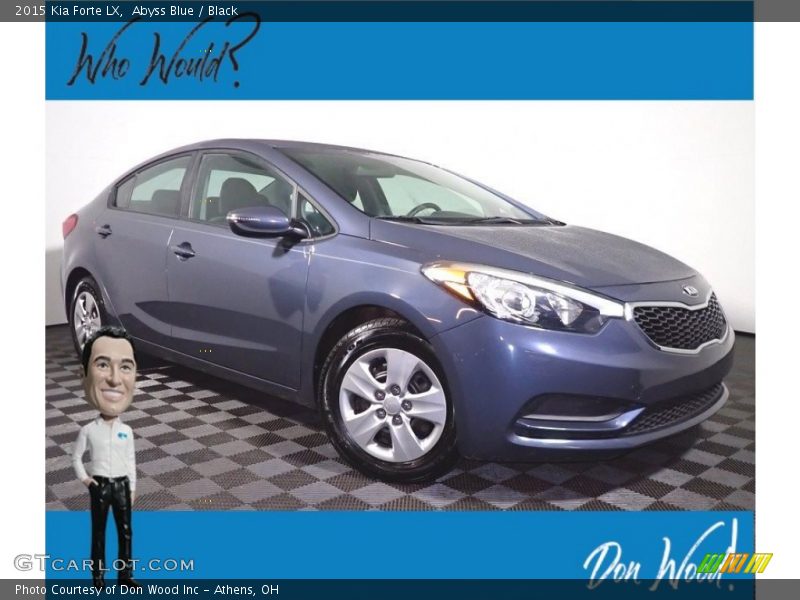 Abyss Blue / Black 2015 Kia Forte LX