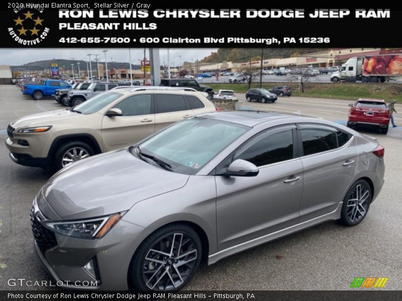 Stellar Silver / Gray 2020 Hyundai Elantra Sport