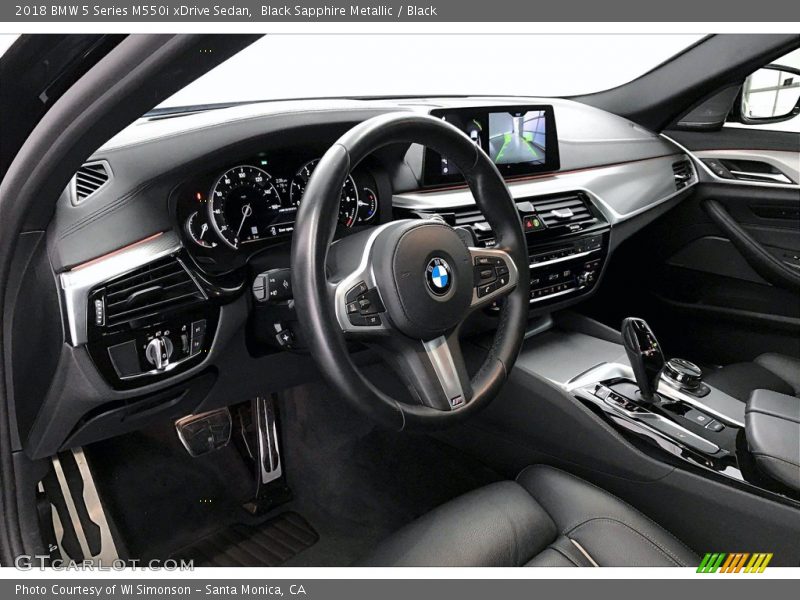 Black Sapphire Metallic / Black 2018 BMW 5 Series M550i xDrive Sedan