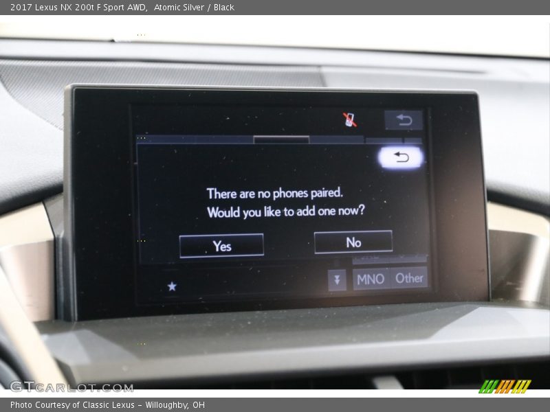 Atomic Silver / Black 2017 Lexus NX 200t F Sport AWD