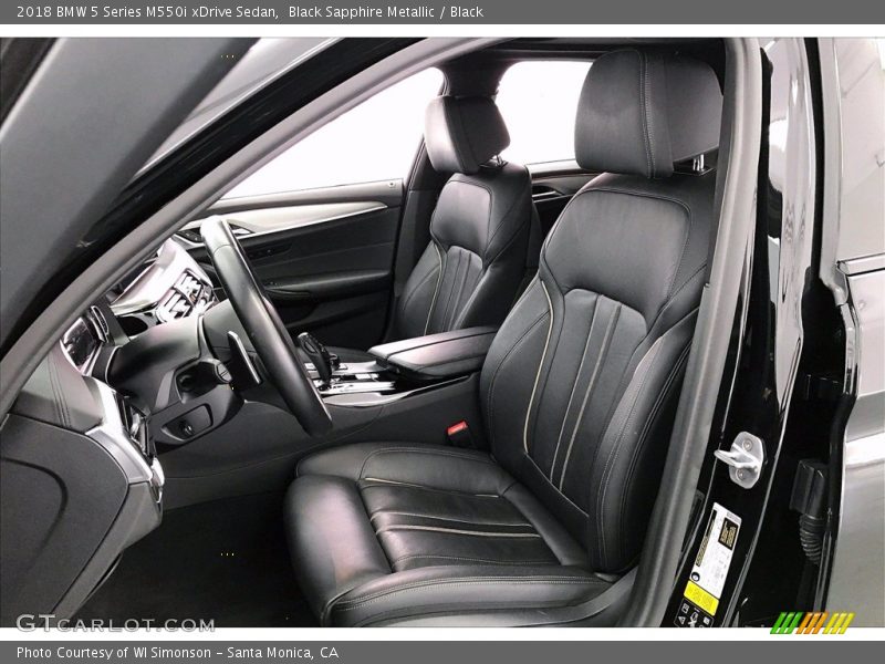 Front Seat of 2018 5 Series M550i xDrive Sedan