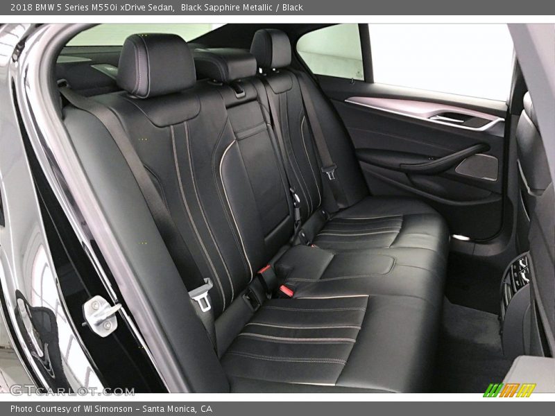 Rear Seat of 2018 5 Series M550i xDrive Sedan