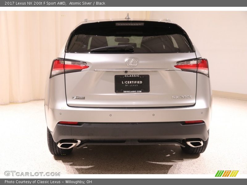 Atomic Silver / Black 2017 Lexus NX 200t F Sport AWD