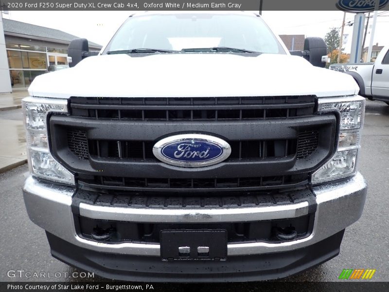 Oxford White / Medium Earth Gray 2020 Ford F250 Super Duty XL Crew Cab 4x4