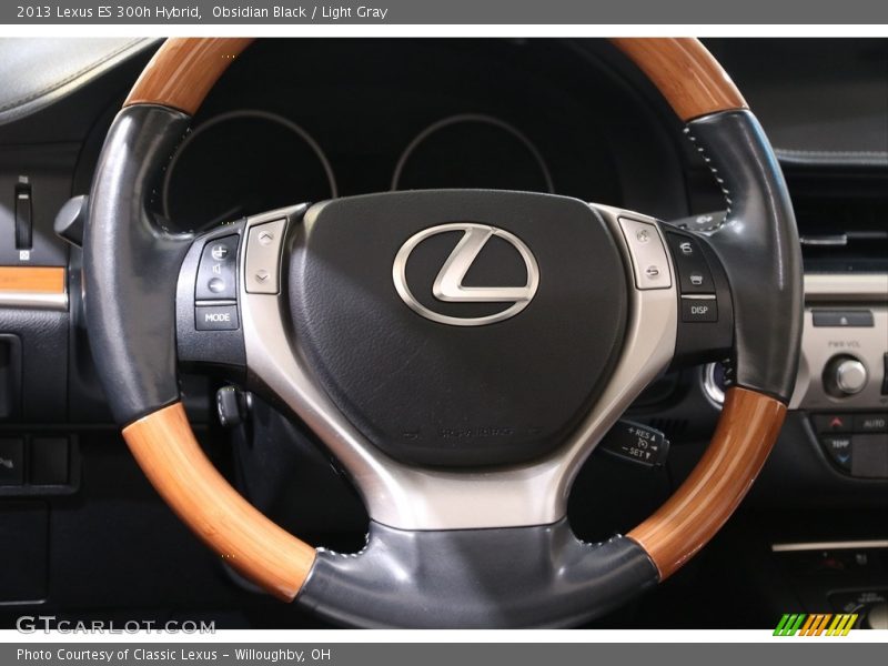 Obsidian Black / Light Gray 2013 Lexus ES 300h Hybrid