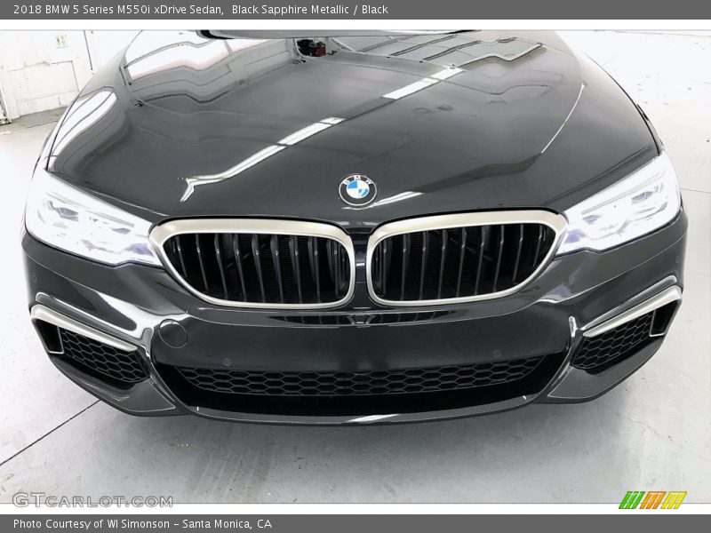 Black Sapphire Metallic / Black 2018 BMW 5 Series M550i xDrive Sedan