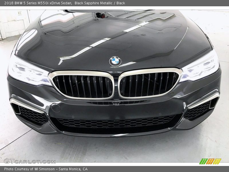 Black Sapphire Metallic / Black 2018 BMW 5 Series M550i xDrive Sedan