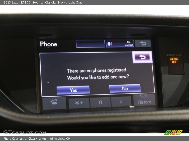 Obsidian Black / Light Gray 2013 Lexus ES 300h Hybrid