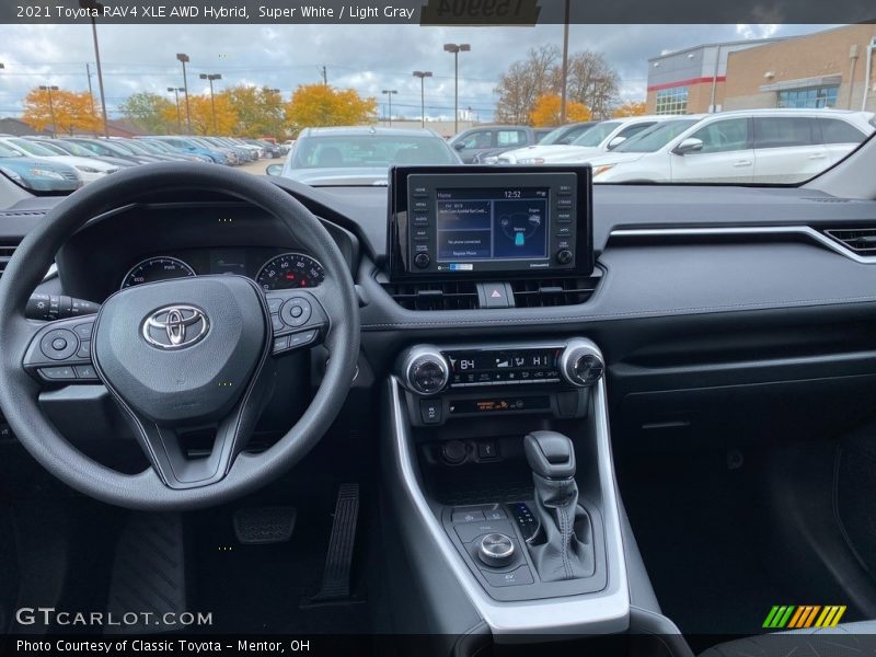 Super White / Light Gray 2021 Toyota RAV4 XLE AWD Hybrid
