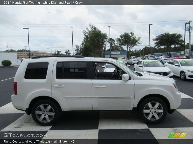 White Diamond Pearl / Gray 2014 Honda Pilot Touring
