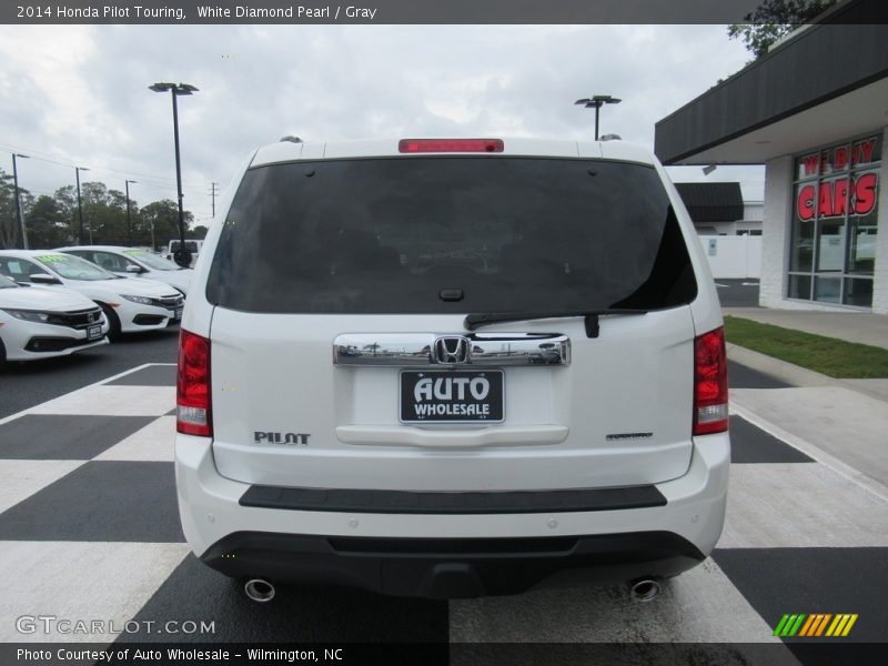 White Diamond Pearl / Gray 2014 Honda Pilot Touring