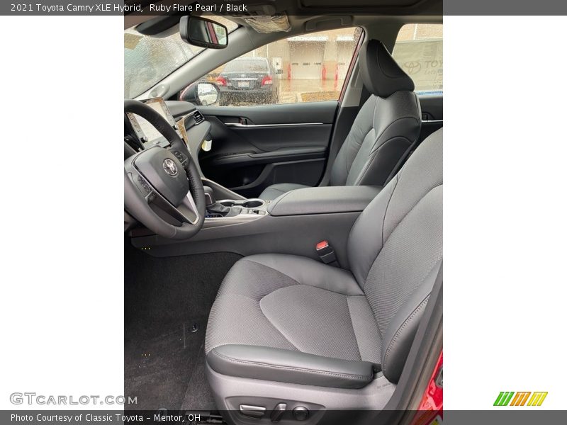 Front Seat of 2021 Camry XLE Hybrid