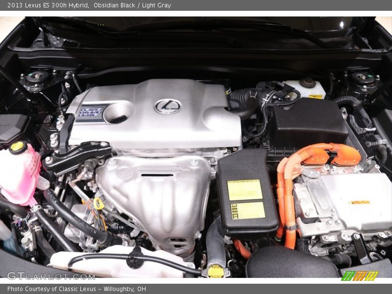 Obsidian Black / Light Gray 2013 Lexus ES 300h Hybrid
