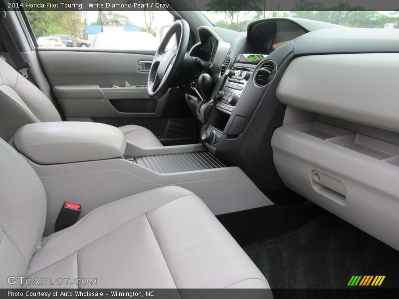 White Diamond Pearl / Gray 2014 Honda Pilot Touring