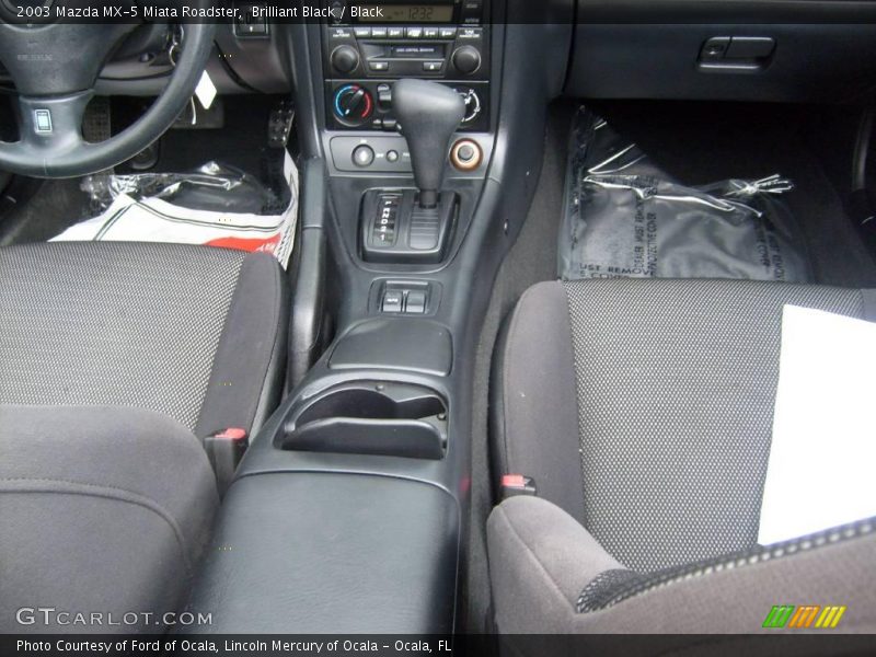 Brilliant Black / Black 2003 Mazda MX-5 Miata Roadster