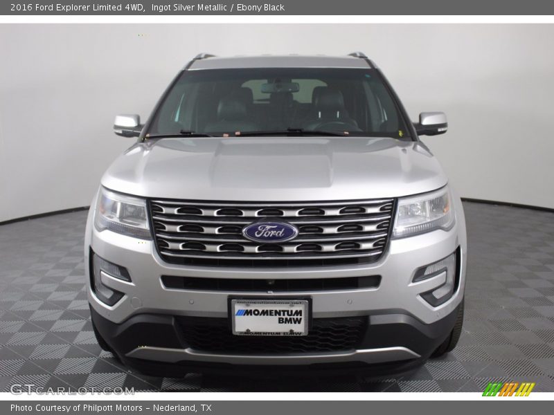 Ingot Silver Metallic / Ebony Black 2016 Ford Explorer Limited 4WD