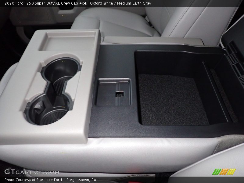 Oxford White / Medium Earth Gray 2020 Ford F250 Super Duty XL Crew Cab 4x4