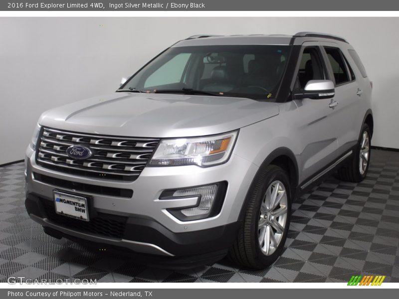 Ingot Silver Metallic / Ebony Black 2016 Ford Explorer Limited 4WD