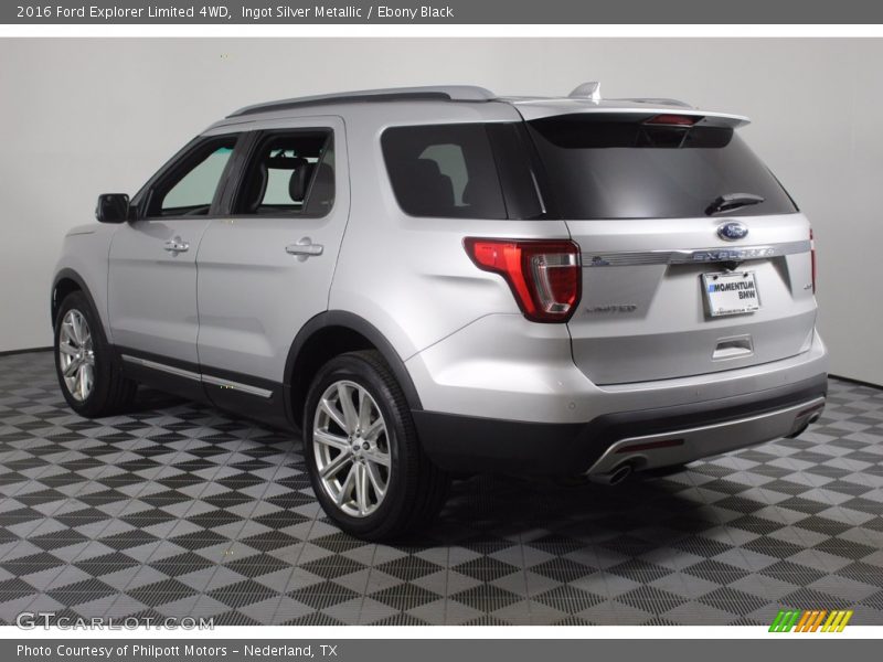 Ingot Silver Metallic / Ebony Black 2016 Ford Explorer Limited 4WD
