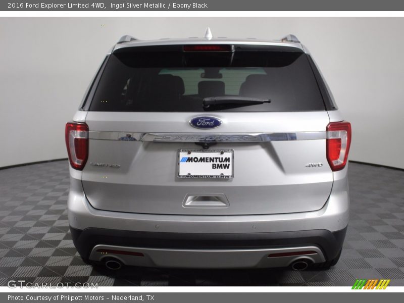 Ingot Silver Metallic / Ebony Black 2016 Ford Explorer Limited 4WD